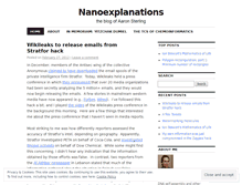 Tablet Screenshot of nanoexplanations.wordpress.com