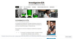 Desktop Screenshot of investigacioneia.wordpress.com