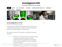Tablet Screenshot of investigacioneia.wordpress.com