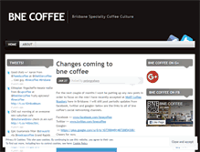 Tablet Screenshot of bnecoffee.wordpress.com