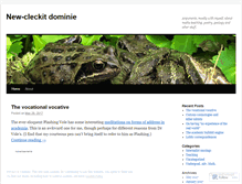 Tablet Screenshot of newcleckitdominie.wordpress.com