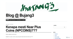 Desktop Screenshot of bujang3.wordpress.com