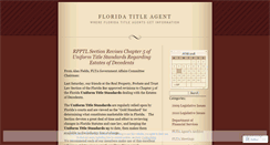 Desktop Screenshot of floridatitleagent.wordpress.com