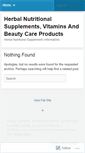 Mobile Screenshot of herbsnutrition.wordpress.com