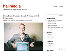 Tablet Screenshot of hailmedia.wordpress.com
