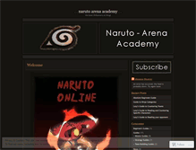 Tablet Screenshot of narutoarenaacademy.wordpress.com