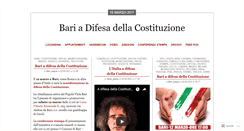 Desktop Screenshot of bariadifesadellacostituzione2011.wordpress.com