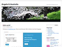 Tablet Screenshot of angelaoz.wordpress.com
