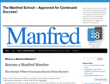 Tablet Screenshot of manfredschool.wordpress.com