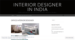 Desktop Screenshot of interiordesignerinindia.wordpress.com