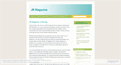 Desktop Screenshot of jrmag.wordpress.com