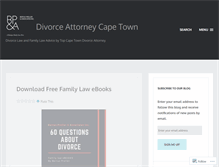 Tablet Screenshot of divorceattorneys.wordpress.com