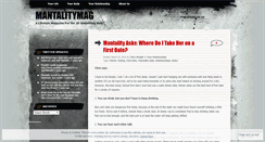 Desktop Screenshot of mantalitymag.wordpress.com