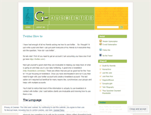 Tablet Screenshot of gaugmented.wordpress.com