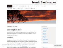Tablet Screenshot of iconiclandscapes.wordpress.com