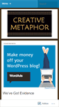 Mobile Screenshot of creativemetaphor.wordpress.com