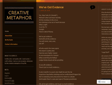 Tablet Screenshot of creativemetaphor.wordpress.com