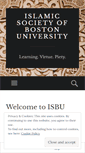Mobile Screenshot of islamicsocietybu.wordpress.com