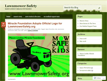 Tablet Screenshot of lawnmowersafety.wordpress.com