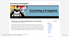 Desktop Screenshot of everythingisevangelion.wordpress.com