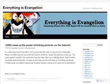 Tablet Screenshot of everythingisevangelion.wordpress.com