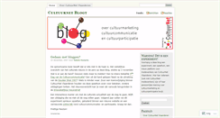 Desktop Screenshot of cultuurnet.wordpress.com