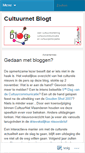 Mobile Screenshot of cultuurnet.wordpress.com