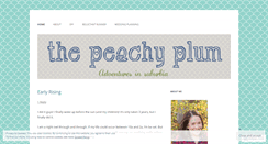 Desktop Screenshot of peachyplum.wordpress.com