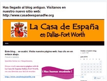 Tablet Screenshot of lacasadeespana.wordpress.com