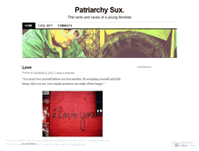 Tablet Screenshot of patriarchysucks.wordpress.com