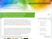 Tablet Screenshot of erppandit123.wordpress.com