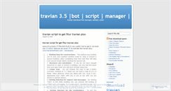 Desktop Screenshot of downloadtravianbot.wordpress.com