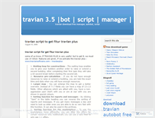 Tablet Screenshot of downloadtravianbot.wordpress.com