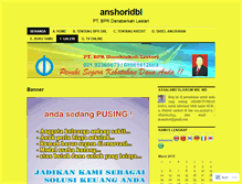 Tablet Screenshot of anshoridbl.wordpress.com