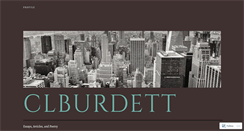 Desktop Screenshot of clburdett.wordpress.com
