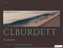 Tablet Screenshot of clburdett.wordpress.com