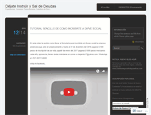 Tablet Screenshot of comoyosalidedeudas.wordpress.com