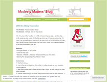 Tablet Screenshot of modestymatters.wordpress.com