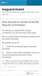 Mobile Screenshot of leaguereviewed.wordpress.com