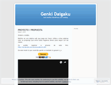 Tablet Screenshot of genkidaigaku.wordpress.com