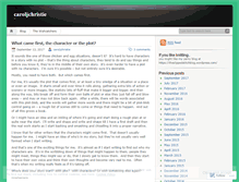 Tablet Screenshot of caroljchristie.wordpress.com