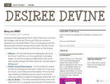 Tablet Screenshot of desireedevine.wordpress.com