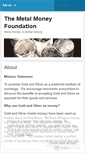 Mobile Screenshot of metalmoney.wordpress.com