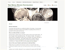 Tablet Screenshot of metalmoney.wordpress.com