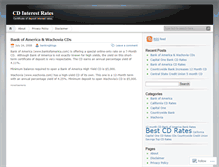 Tablet Screenshot of cdinterestrates.wordpress.com
