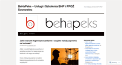 Desktop Screenshot of behapeks.wordpress.com