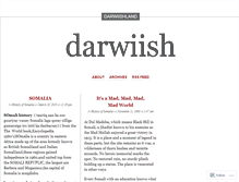 Tablet Screenshot of darwiishland.wordpress.com