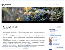 Tablet Screenshot of getjosette.wordpress.com