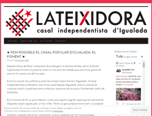 Tablet Screenshot of lateixidoraigualada.wordpress.com