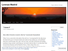 Tablet Screenshot of lorenzomadrid.wordpress.com